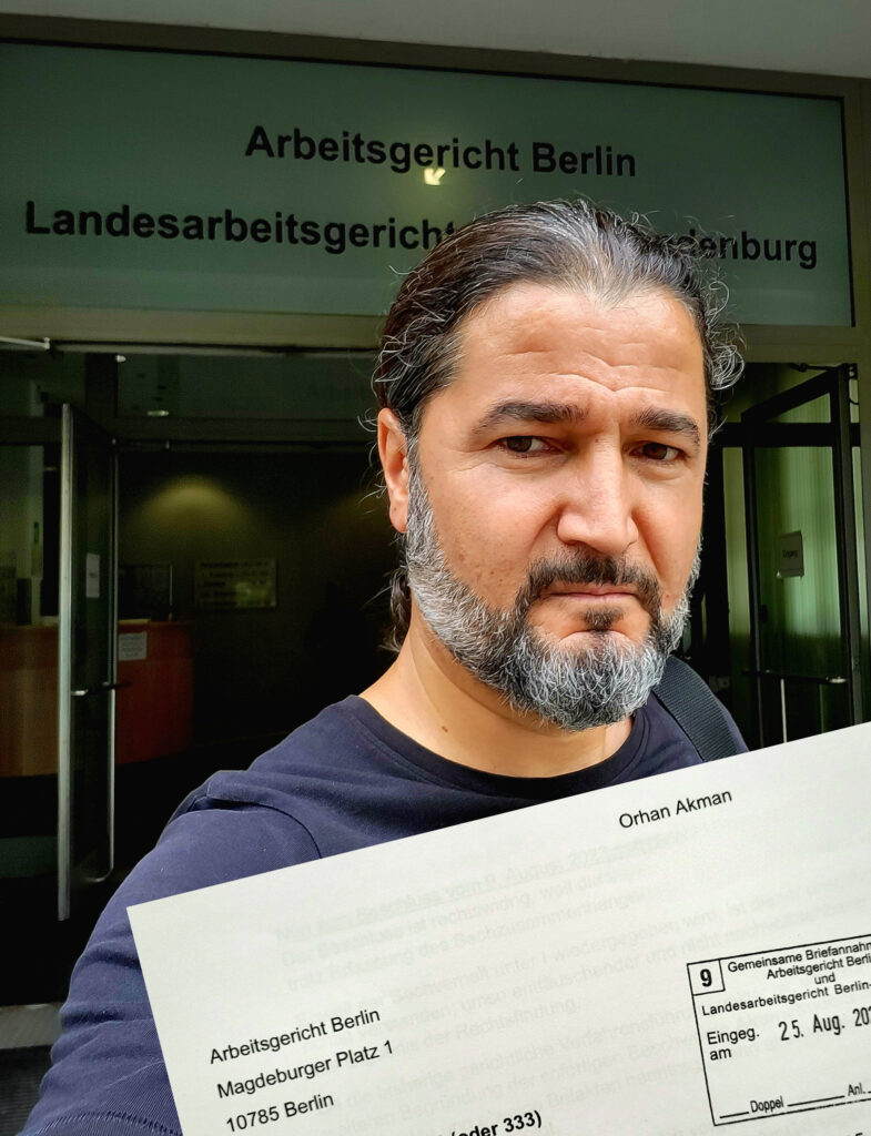 Beschwerde beim Berliner Arbeitsgericht eingereicht